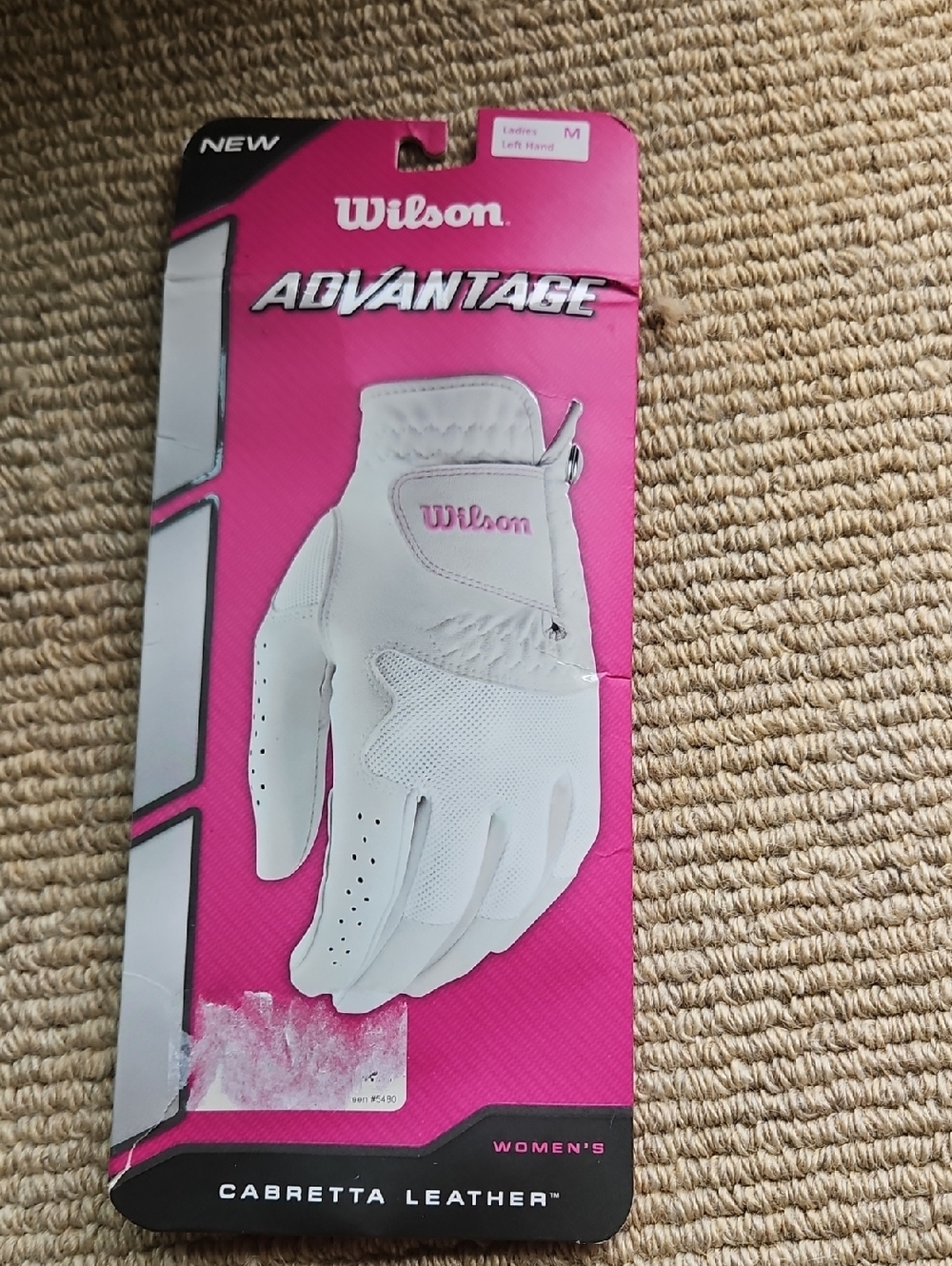 NEW Wilson Advantage Women's White Cabretta Leather Golf Glove Left Hand